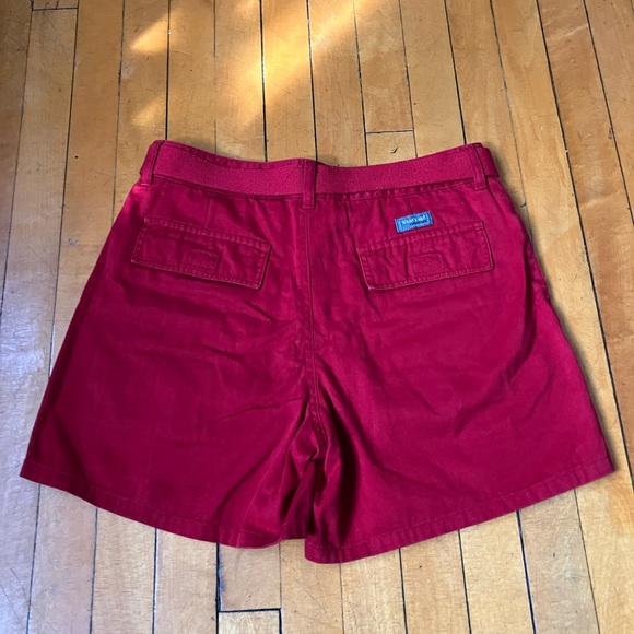 Vintage red Jean shorts with belt - Picture 3 of 7